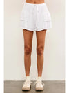 Side Smocked Tiered Ruffle Shorts