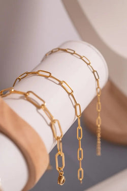 Stainless Steel Paperclip Chain Bracelet