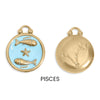 Zodiac Charm - 18K Gold PVD Epoxy