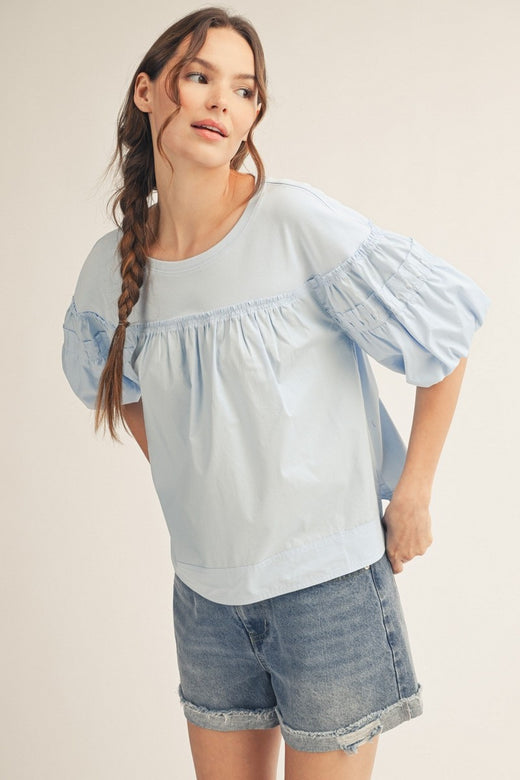 Pleat Detail Shirt