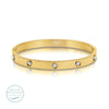 Cubic Zirconia Hinged Bracelet, Water-Resistant