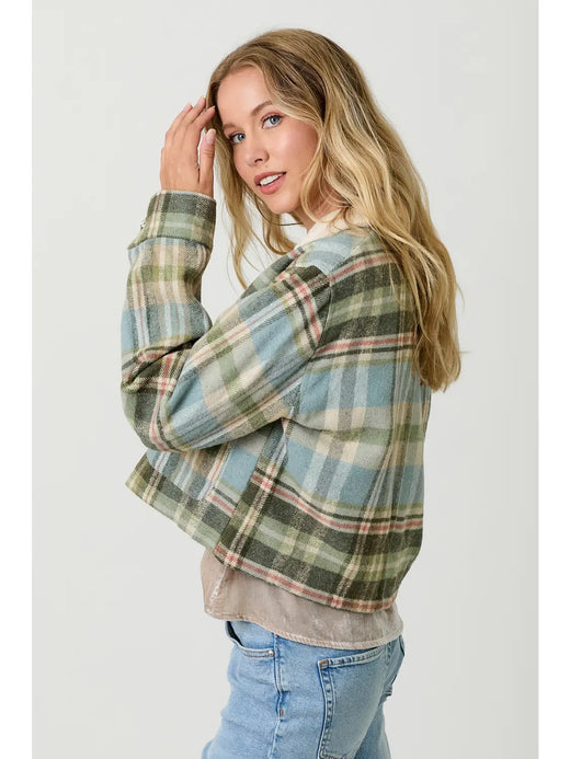 Plaid Cropped Jacket