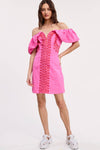 Embroidery Detail Linen Dress