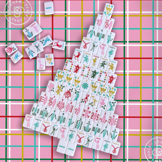 Merry Nutcracker Holiday Mahjong Tiles Set