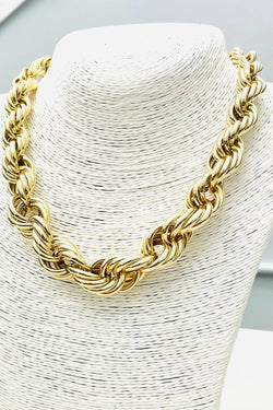 Graduated Twist Rope Necklace