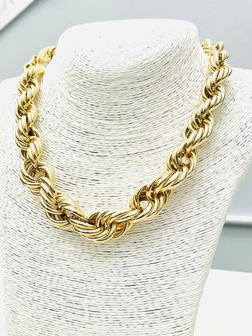Graduated Twist Rope Necklace