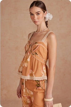 Peplum Cami Top
