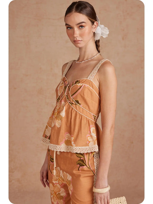 Peplum Cami Top