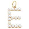 Pearl-Studded Letter Charm