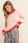 Multi Color Knit Sweater Top