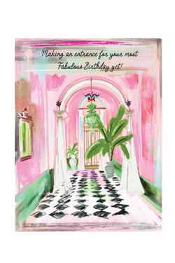 Grand Entrance Birthday Card