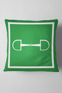 Horse BIt Green Pillow