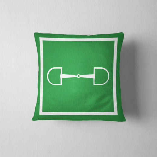 Horse BIt Green Pillow