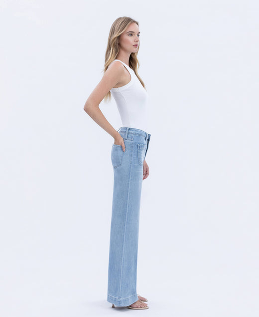 High Rise Trouser Jeans