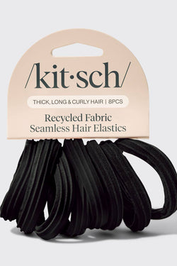 Fabric Seamless Hair Elastics 8pc Set