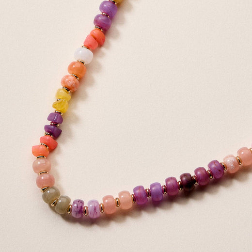 Colorful Resin Beaded Necklace