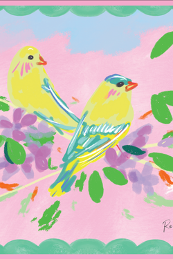 Canaries Mahjong Mat