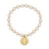 Pearl With Cross Bracelet