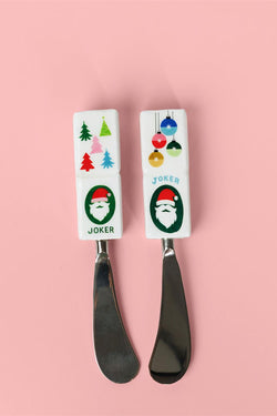 Mahjong Tiles Cheese Spreaders