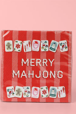 Merry Mahjong Cocktail Napkins