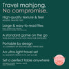 White with Jewel-Tones Travel Mahjong Set