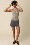 Kenny V-Neck Fitted Tank