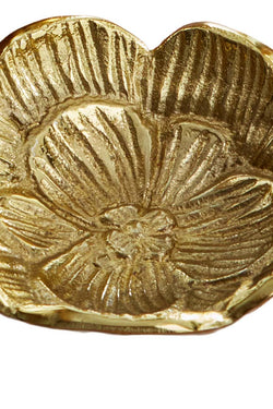 Blossom Cast Aluminum Dish Small Antique Brass Everyday