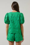 Friona Eyelet Puff Sleeve Shirt