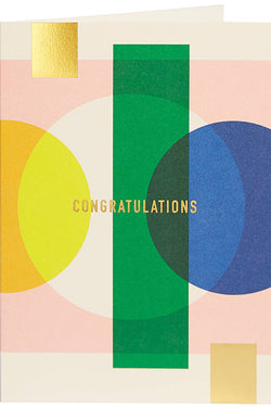 Geometric Congratulations Foil Card