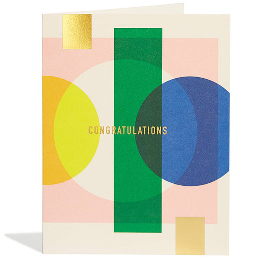 Geometric Congratulations Foil Card