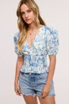 Toile Wells Puff Sleeve Blouse