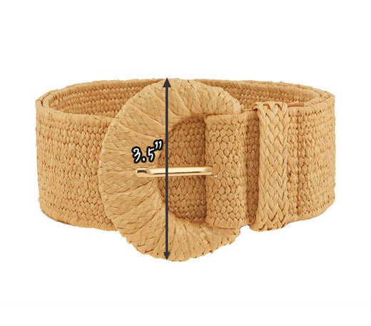 Straw Wrapped Woven Belt