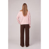Stripe Brushed Boatneck Sweater