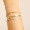 18K GP Herringbone Chain Bracelet