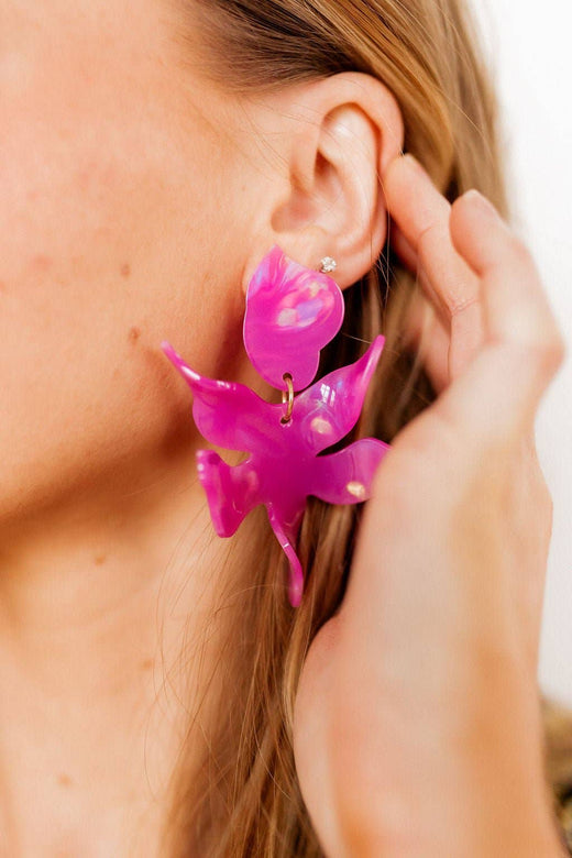 Linny Co Flora Statement Earrings
