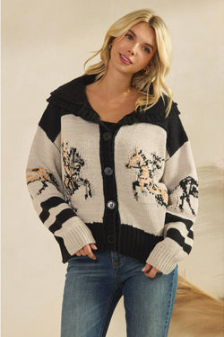 Horse Cardigan Sweater