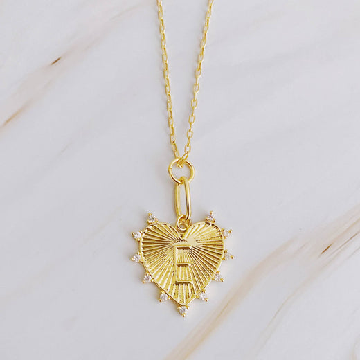 Initial Heart Charm