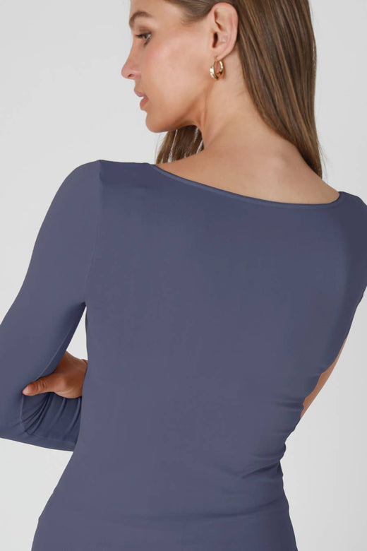 Nikibiki Long Sleeve Scoop Neck Top