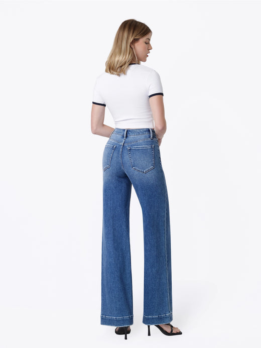 High Rise Crease Line Trouser