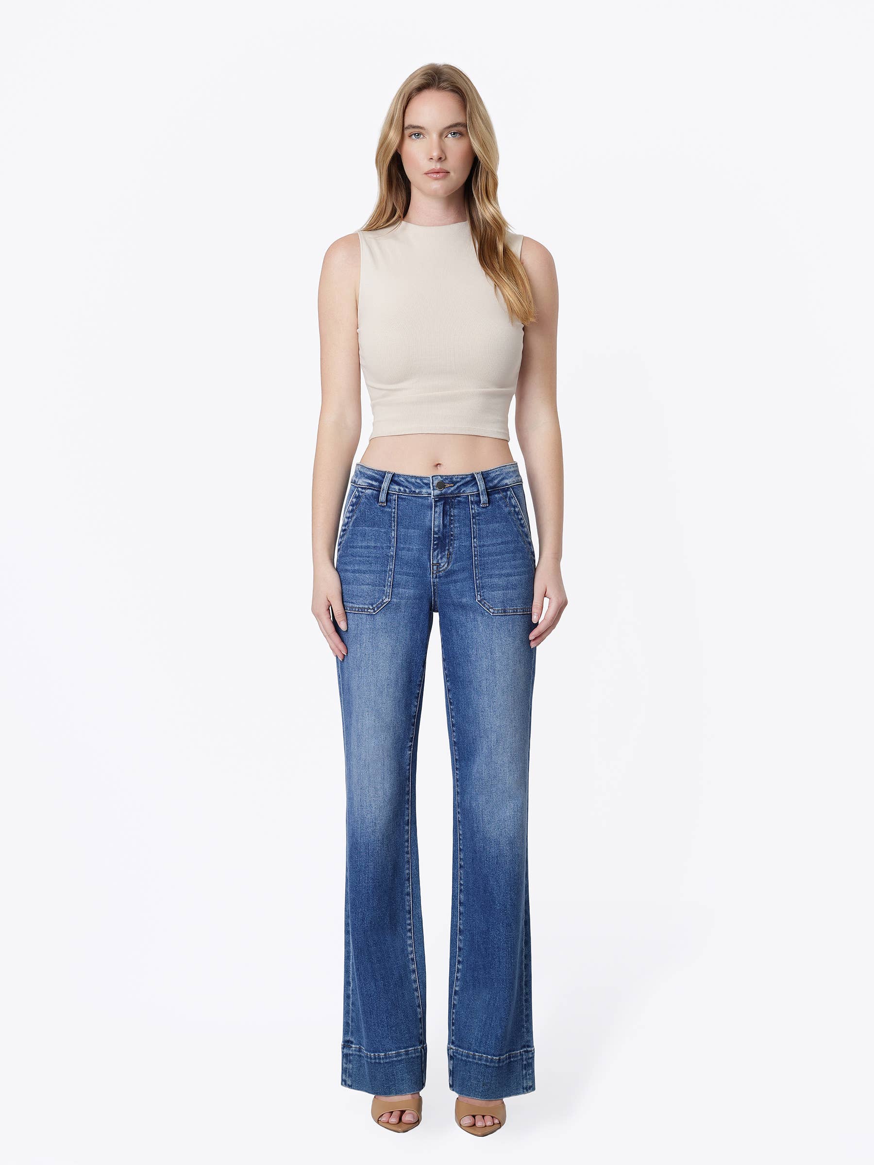 High Rise Vintage Flare Jeans