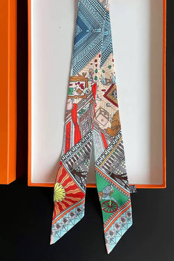 Architectural Illustration Twilly Scarf
