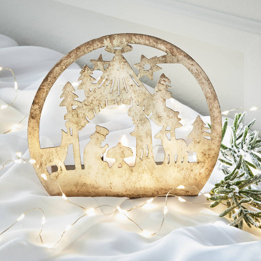 Christmas Nativity Tealight Holder
