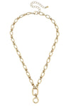 Lilah Cable Link Charm Necklace Base  - 17