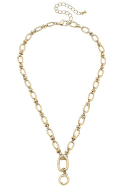 Lilah Cable Link Charm Necklace Base  - 17"