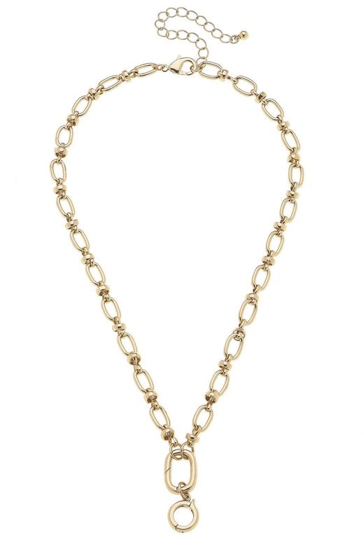 Lilah Cable Link Charm Necklace Base  - 17"