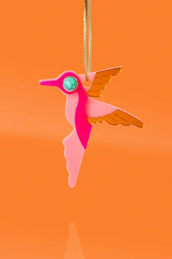 Hummingbird Keychain + Purse Charm