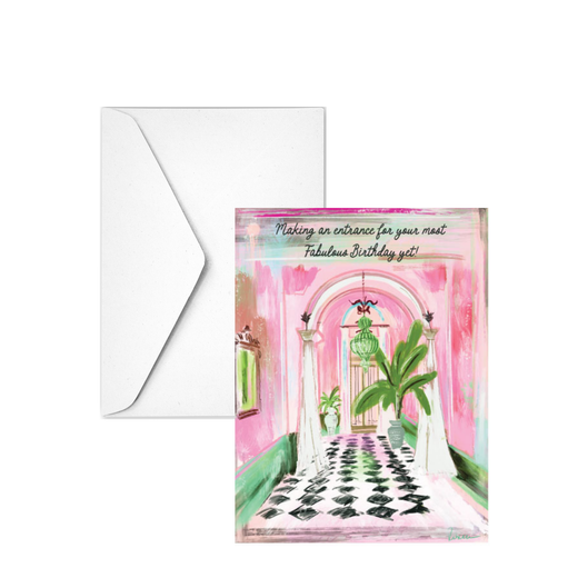 Grand Entrance Birthday Card