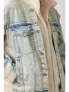 Denim Mixed Sherpa Jacket