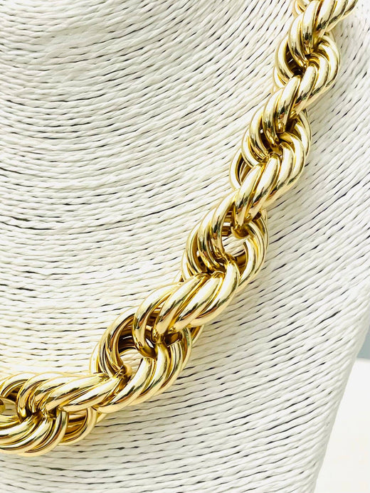 Graduated Twist Rope Necklace
