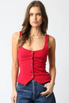Paloma Button Top